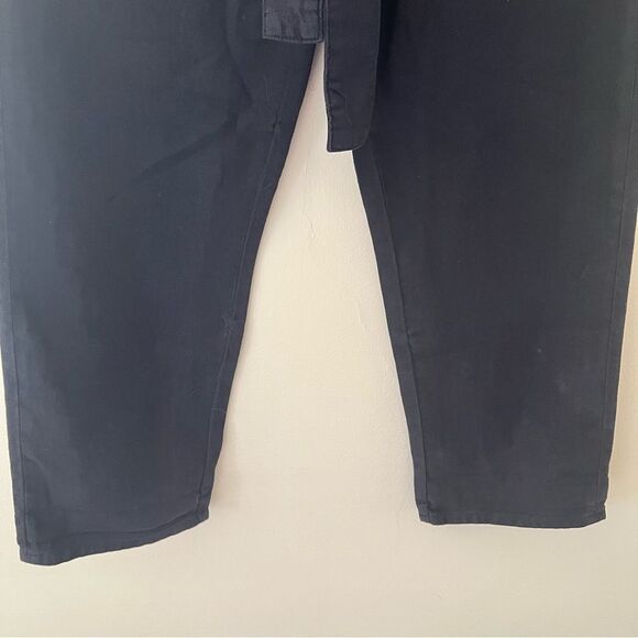 Joe’s Jeans NWT Pants Linen Navy Paperbag High Waist Tie Capsule Classic Size 29 - Picture 3 of 7